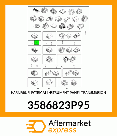 HARNESS, ELECTRICAL INSTRUMENT PANEL TRANSMISSION 3586823P95