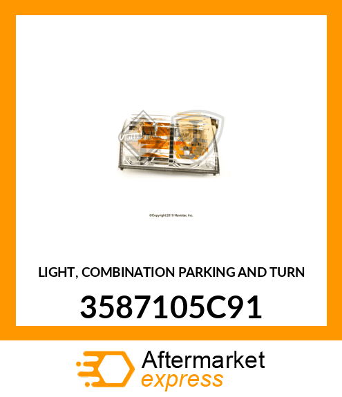 LIGHT, COMBINATION PARKING AND TURN 3587105C91