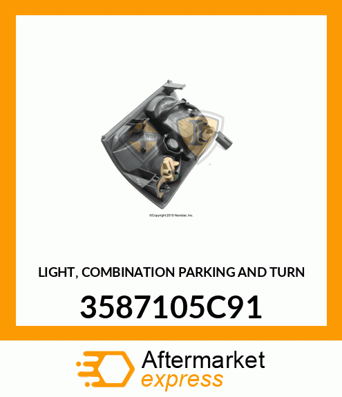 LIGHT, COMBINATION PARKING AND TURN 3587105C91