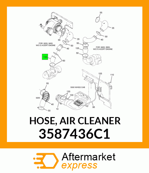 HOSE, AIR CLEANER 3587436C1