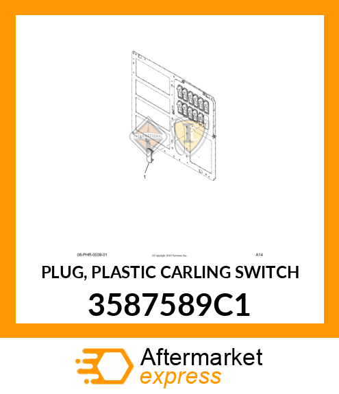 PLUG, PLASTIC CARLING SWITCH 3587589C1