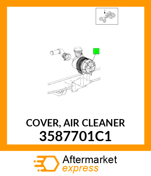 COVER, AIR CLEANER 3587701C1