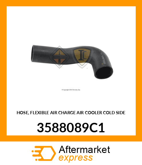 HOSE, FLEXIBLE AIR CHARGE AIR COOLER COLD SIDE 3588089C1