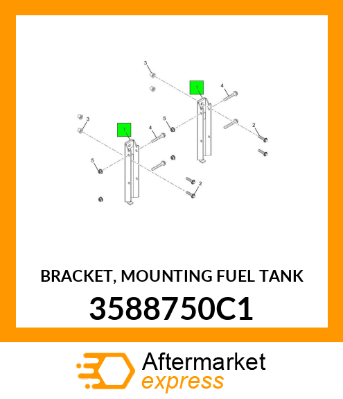 BRACKET, MOUNTING FUEL TANK 3588750C1