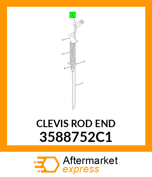 CLEVIS ROD END 3588752C1