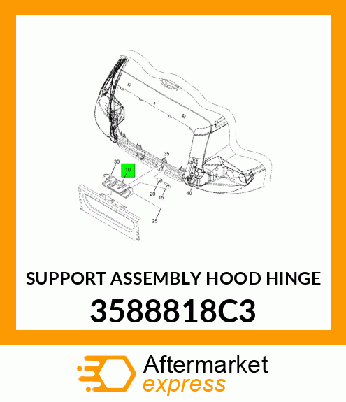 SUPPORT ASSEMBLY HOOD HINGE 3588818C3