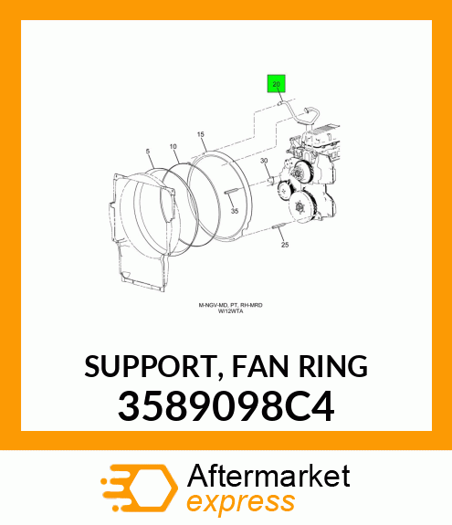 SUPPORT, FAN RING 3589098C4