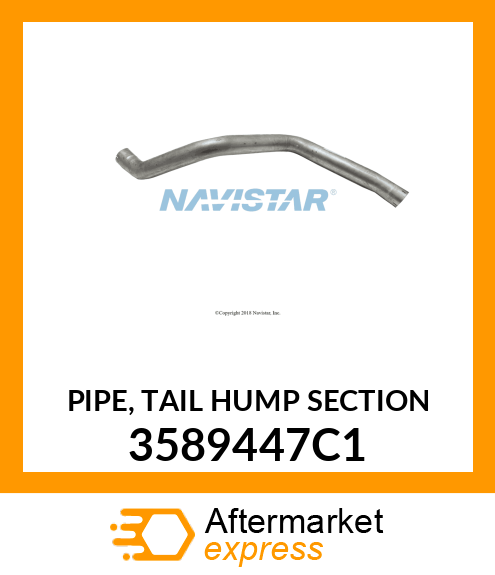 PIPE, TAIL HUMP SECTION 3589447C1