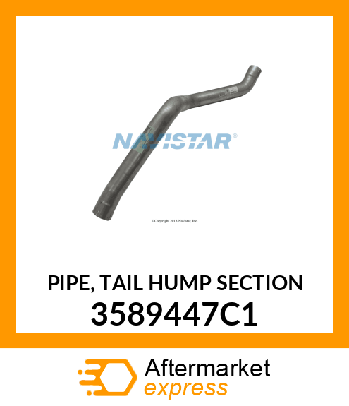 PIPE, TAIL HUMP SECTION 3589447C1