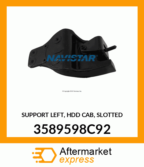 SUPPORT LEFT, HDD CAB, SLOTTED 3589598C92