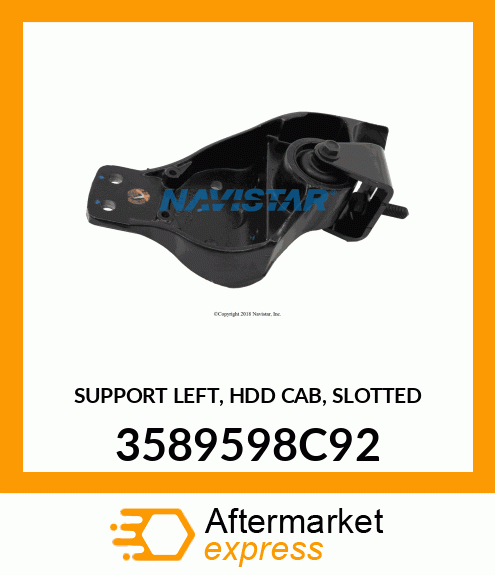 SUPPORT LEFT, HDD CAB, SLOTTED 3589598C92