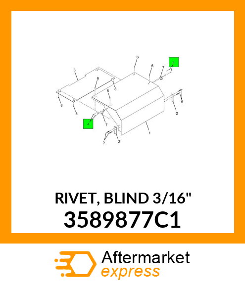 RIVET, BLIND 3/16" 3589877C1