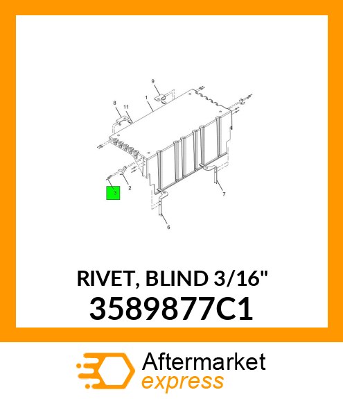 RIVET, BLIND 3/16" 3589877C1