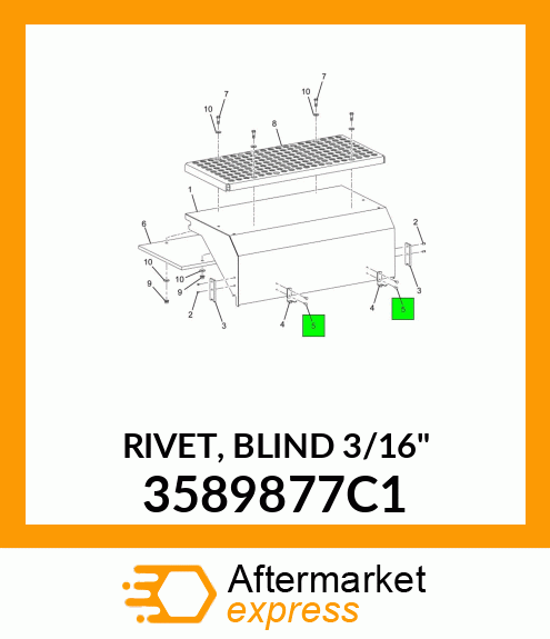 RIVET, BLIND 3/16" 3589877C1