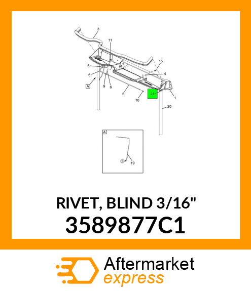 RIVET, BLIND 3/16" 3589877C1