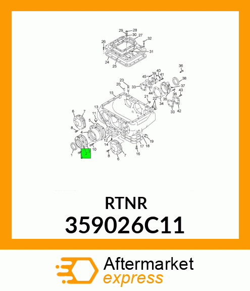 RETAINER, DRIVE GEAR FRONT BEARING 359026C11