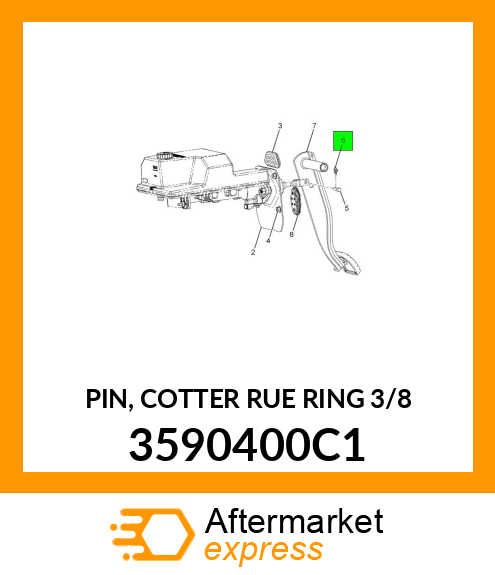 PIN, COTTER RUE RING 3/8" 3590400C1