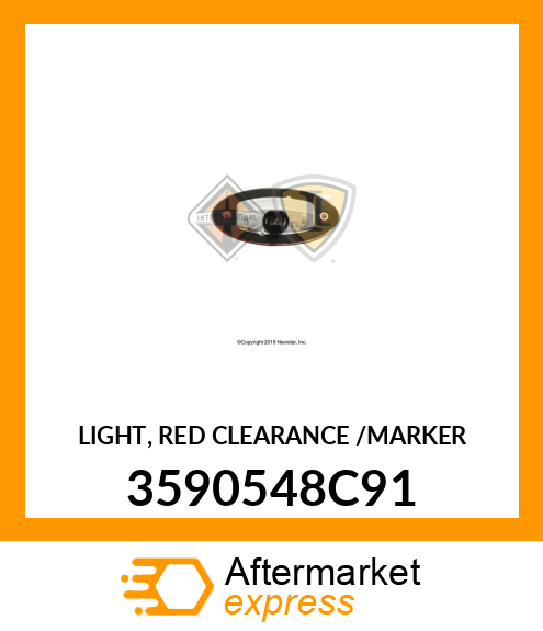 LIGHT, RED CLEARANCE /MARKER 3590548C91