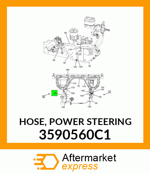 HOSE, POWER STEERING 3590560C1