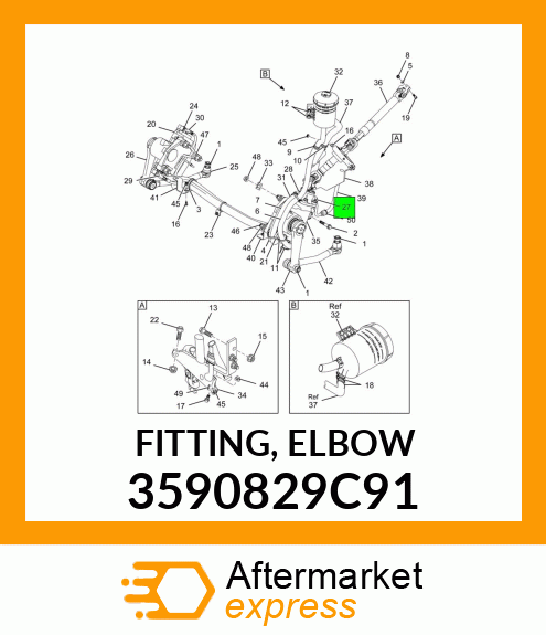 FITTING, ELBOW 3590829C91