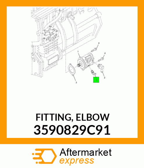 FITTING, ELBOW 3590829C91