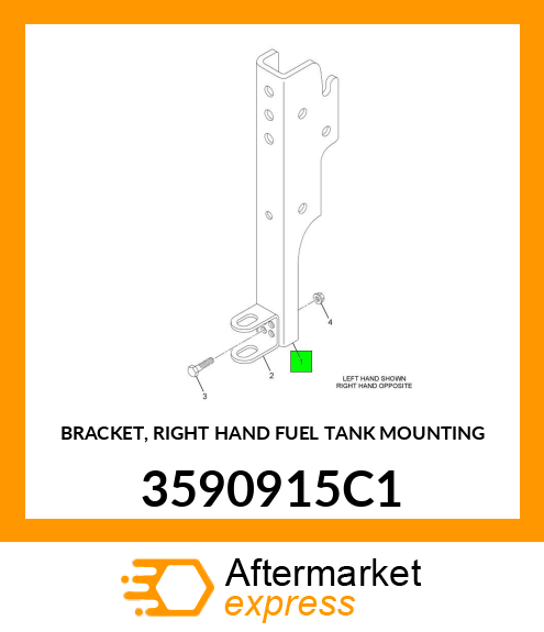 BRACKET, RIGHT HAND FUEL TANK MOUNTING 3590915C1