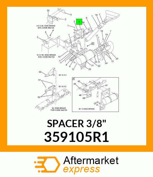 SPACER 3/8" 359105R1