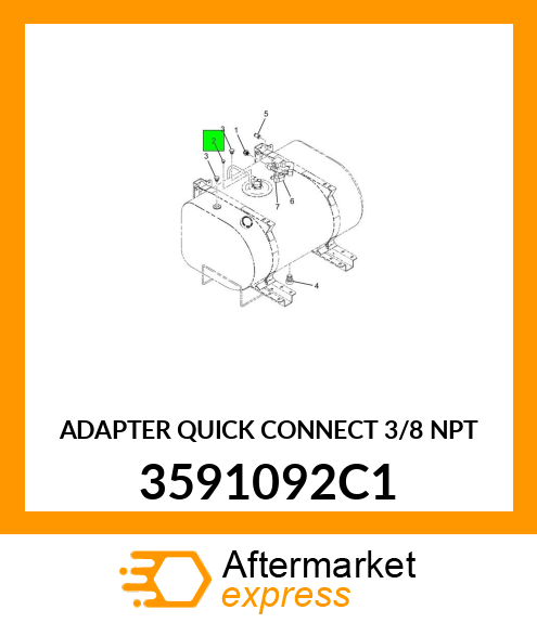 ADAPTER QUICK CONNECT 3/8 NPT 3591092C1