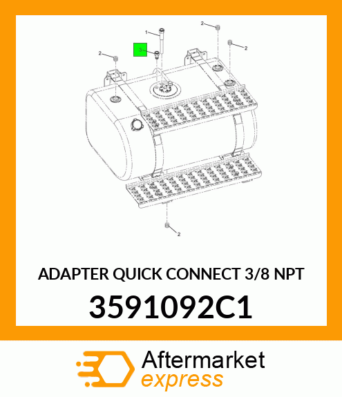 ADAPTER QUICK CONNECT 3/8 NPT 3591092C1