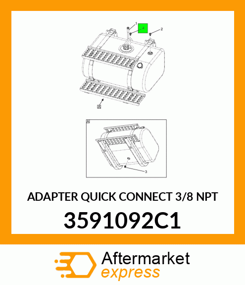 ADAPTER QUICK CONNECT 3/8 NPT 3591092C1