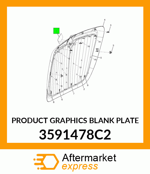 PRODUCT GRAPHICS BLANK PLATE 3591478C2