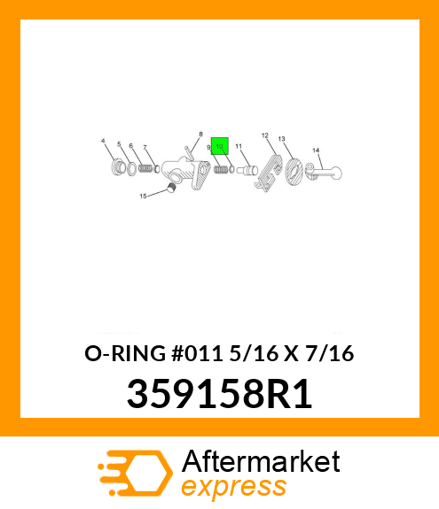O-RING #011 5/16" X 7/16" 359158R1