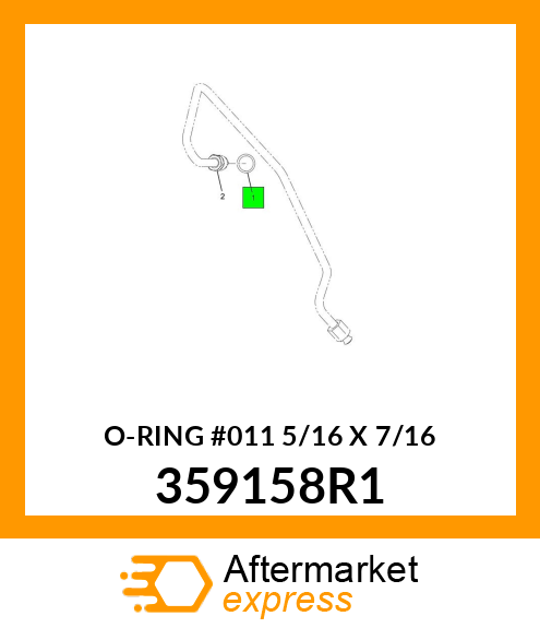 O-RING #011 5/16" X 7/16" 359158R1
