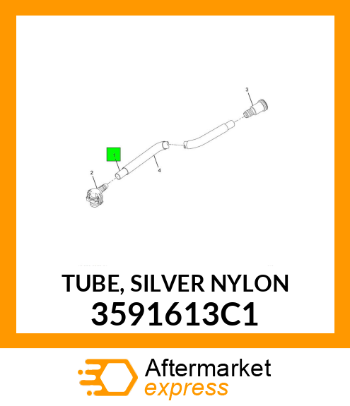 TUBE, SILVER NYLON 3591613C1