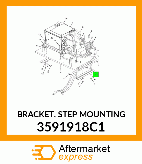 BRACKET, STEP MOUNTING 3591918C1