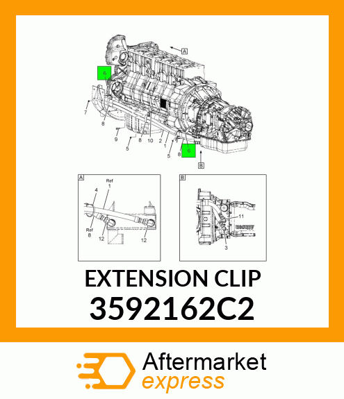 EXTENSION CLIP 3592162C2