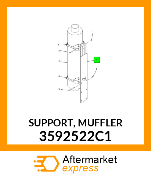 SUPPORT, MUFFLER 3592522C1