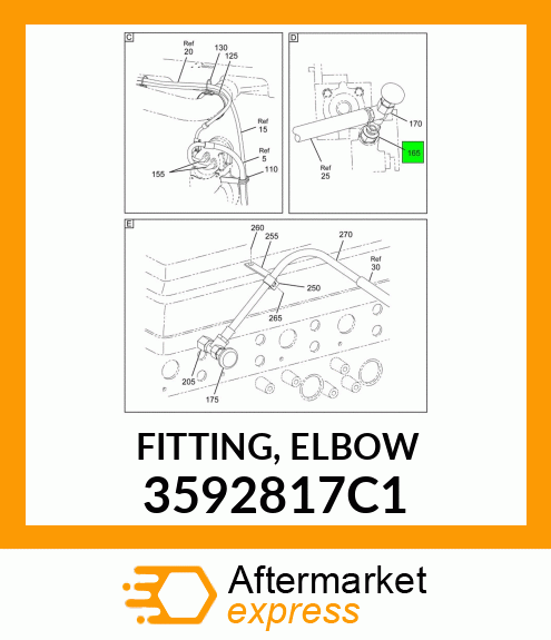 FITTING, ELBOW 3592817C1