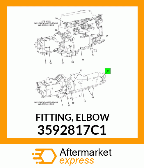 FITTING, ELBOW 3592817C1