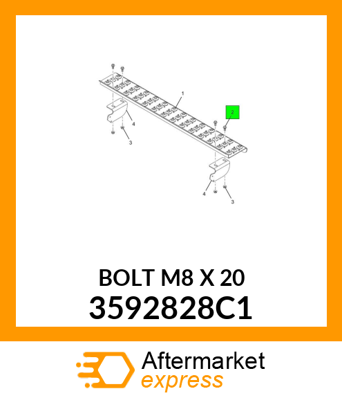 BOLT M8 X 20 3592828C1