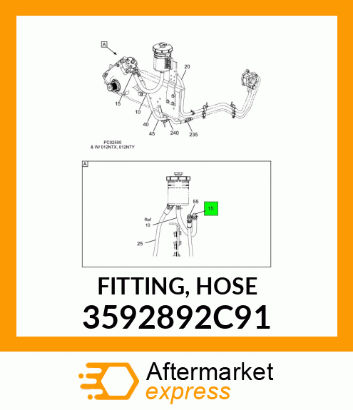 FITTING, HOSE 3592892C91