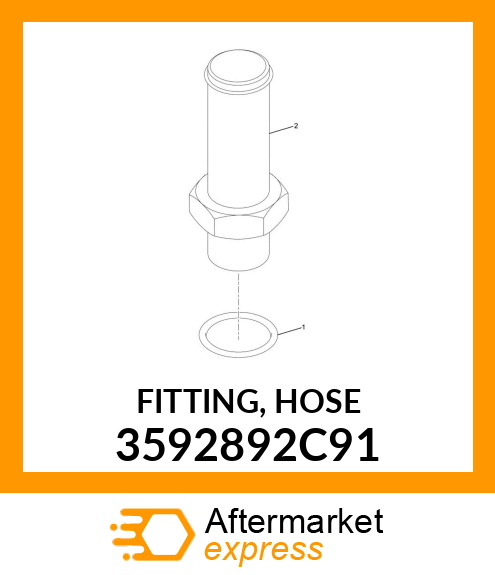 FITTING, HOSE 3592892C91