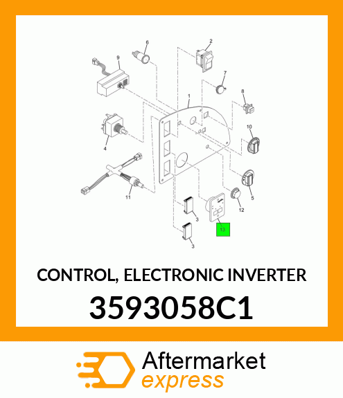CONTROL, ELECTRONIC INVERTER 3593058C1