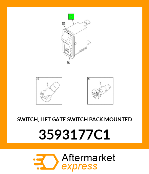 SWITCH, LIFT GATE SWITCH PACK MOUNTED 3593177C1