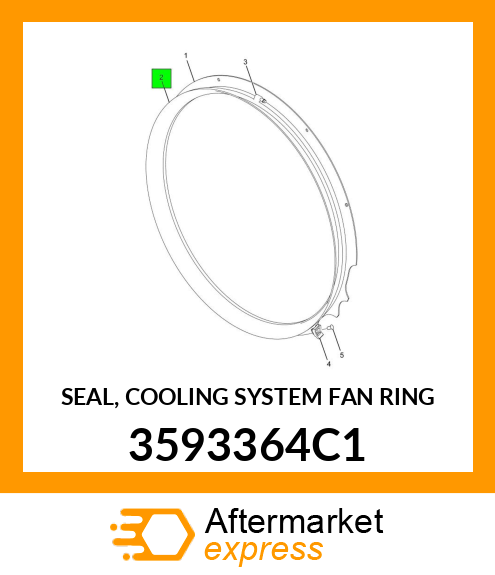 SEAL, COOLING SYSTEM FAN RING 3593364C1