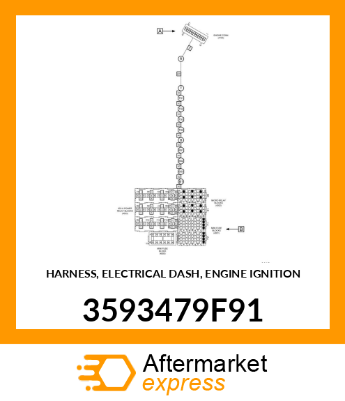 HARNESS, ELECTRICAL DASH, ENGINE IGNITION 3593479F91