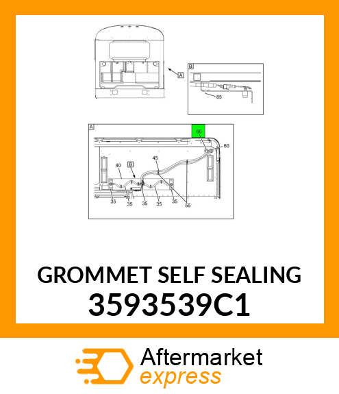 GROMMET SELF SEALING 3593539C1