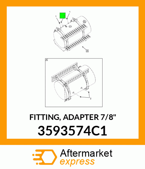 FITTING, ADAPTER 7/8" 3593574C1