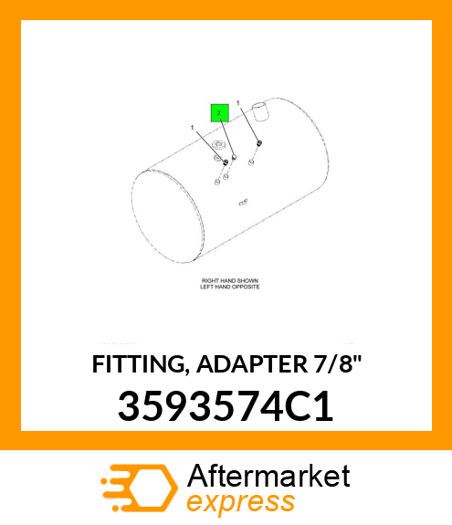 FITTING, ADAPTER 7/8" 3593574C1