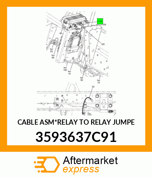 CABLE ASM*RELAY TO RELAY JUMPE 3593637C91
